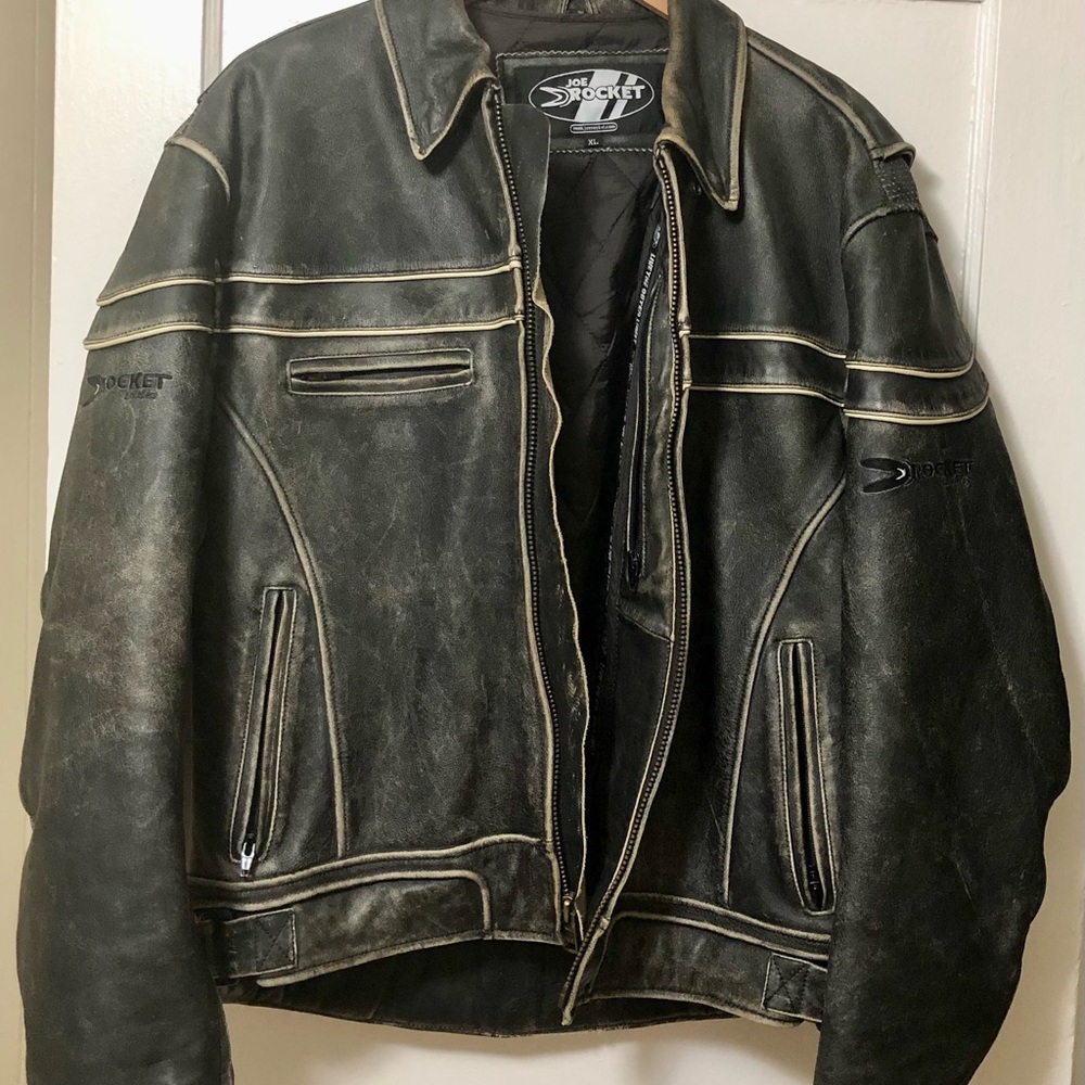 Vintage Joe Rocket Premium Cowhide Mens Jacket size XL
